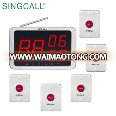 SINGCALL Restaurant Beepers Digital Calling System with Touchable Screen