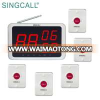 SINGCALL Restaurant Beepers Digital Calling System with Touchable Screen